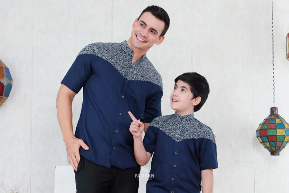 Trend Fashion Muslim Baju Koko untuk Ayah dan Anak