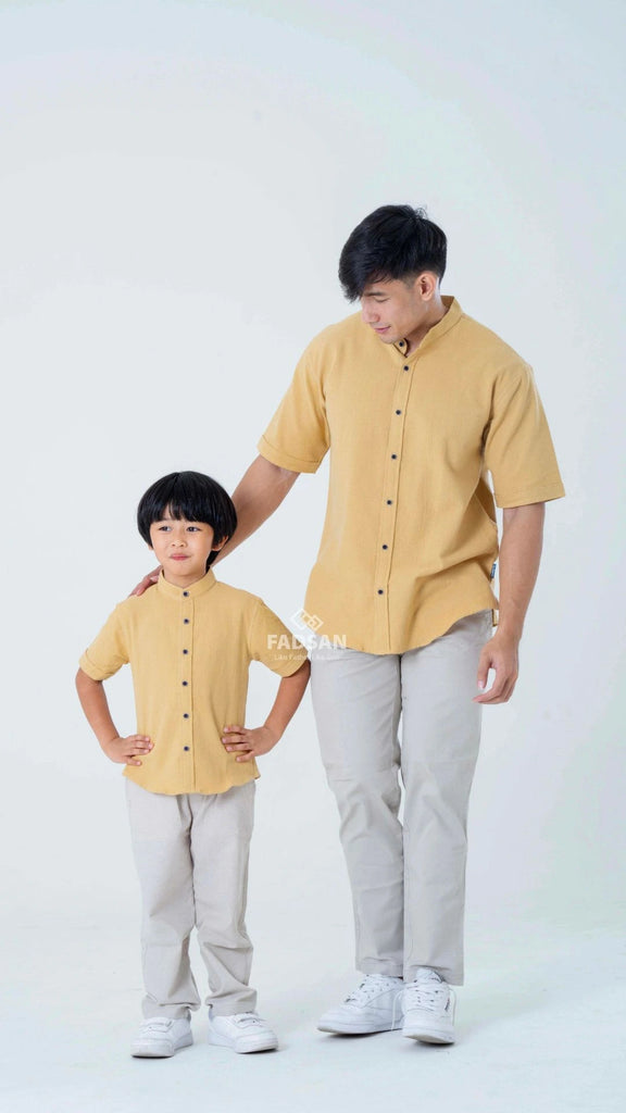 Kemeja Basic Couple Tufy Yellow