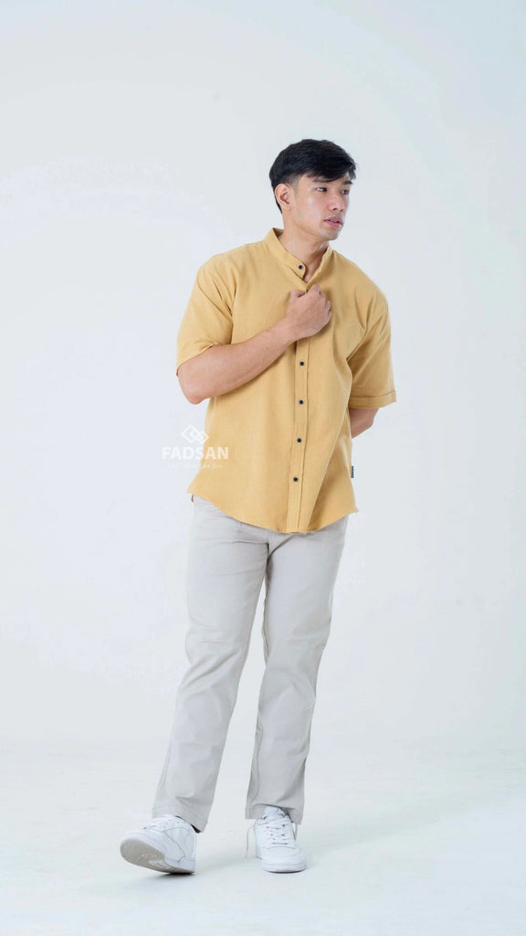 Kemeja Basic Couple Tufy Yellow