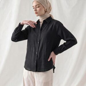 kemeja oversize wanita bahan katun premium adem hypoallergenic zalery ease series natural cotton