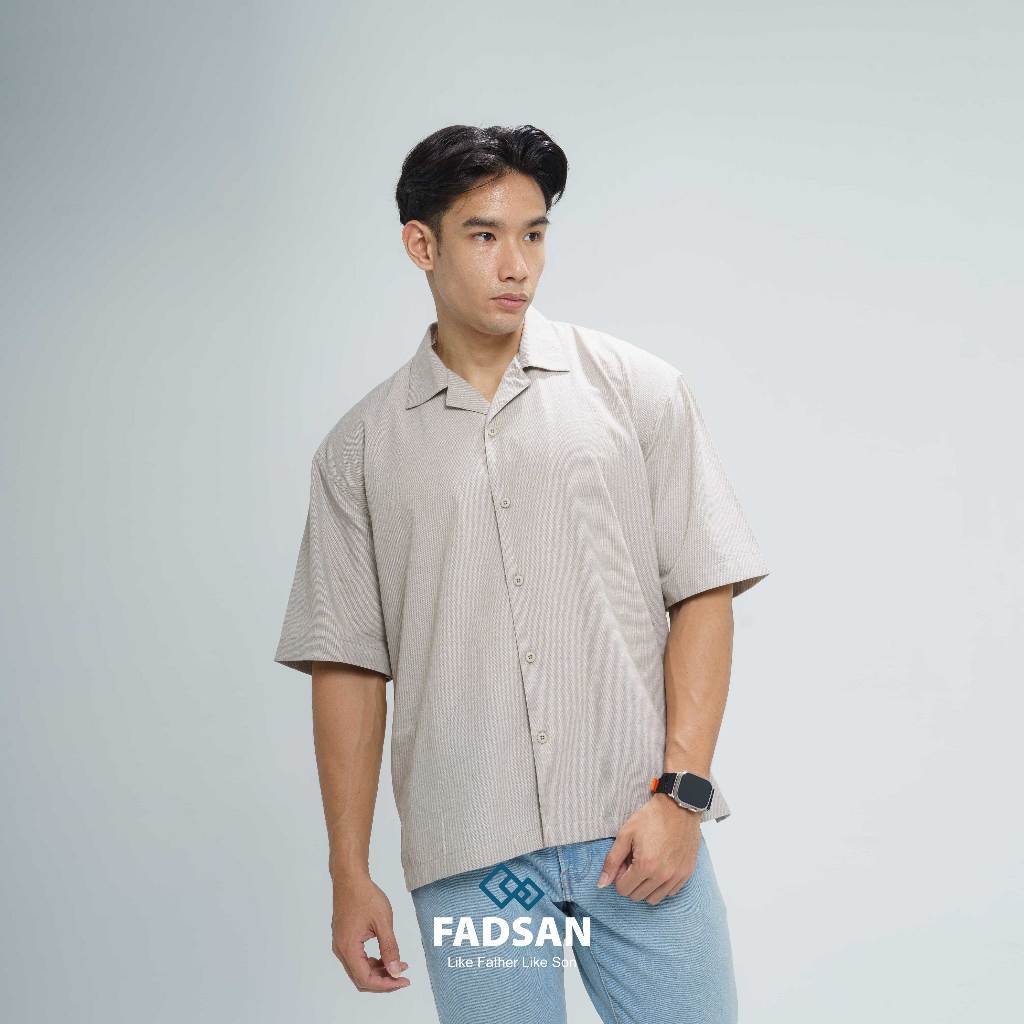 kemeja couple ayah anak oversize lengan pendek jahitan rapi kazu series fadsan kemeja couple ayah anak oversize lengan pendek jahitan rapi kazu series fadsan