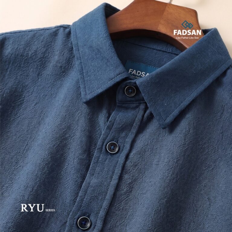 RYU Series – Kemeja Ayah & Anak | FADSAN Kemeja anak laki-laki RYU Series warna Sapphire