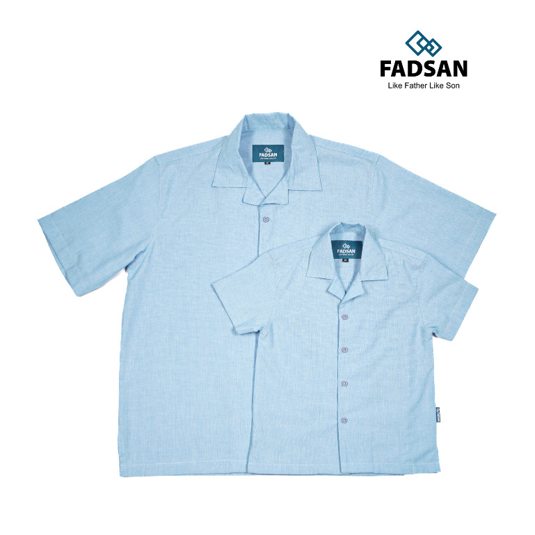 kemeja couple ayah anak oversize lengan pendek jahitan rapi kazu series fadsan kemeja couple ayah anak oversize lengan pendek jahitan rapi kazu series fadsan